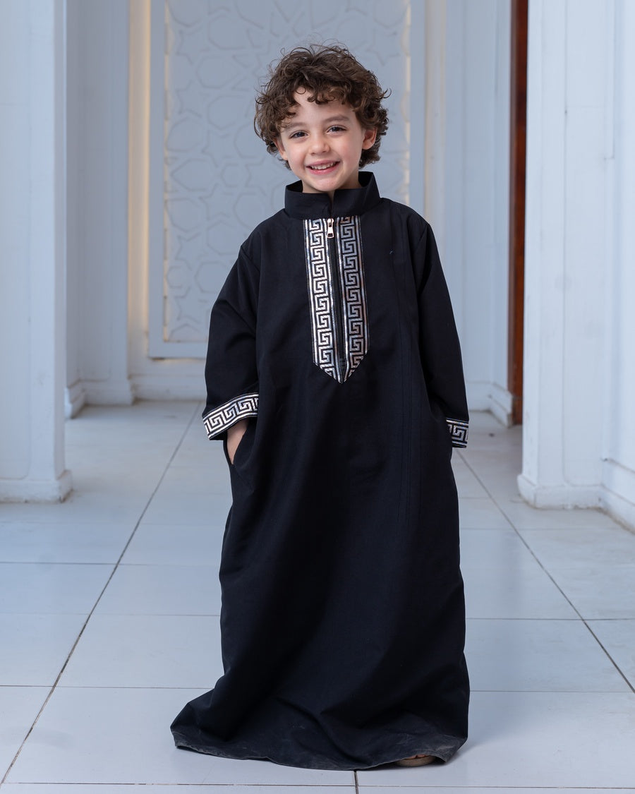 عبايه اطفالي ب ياقه