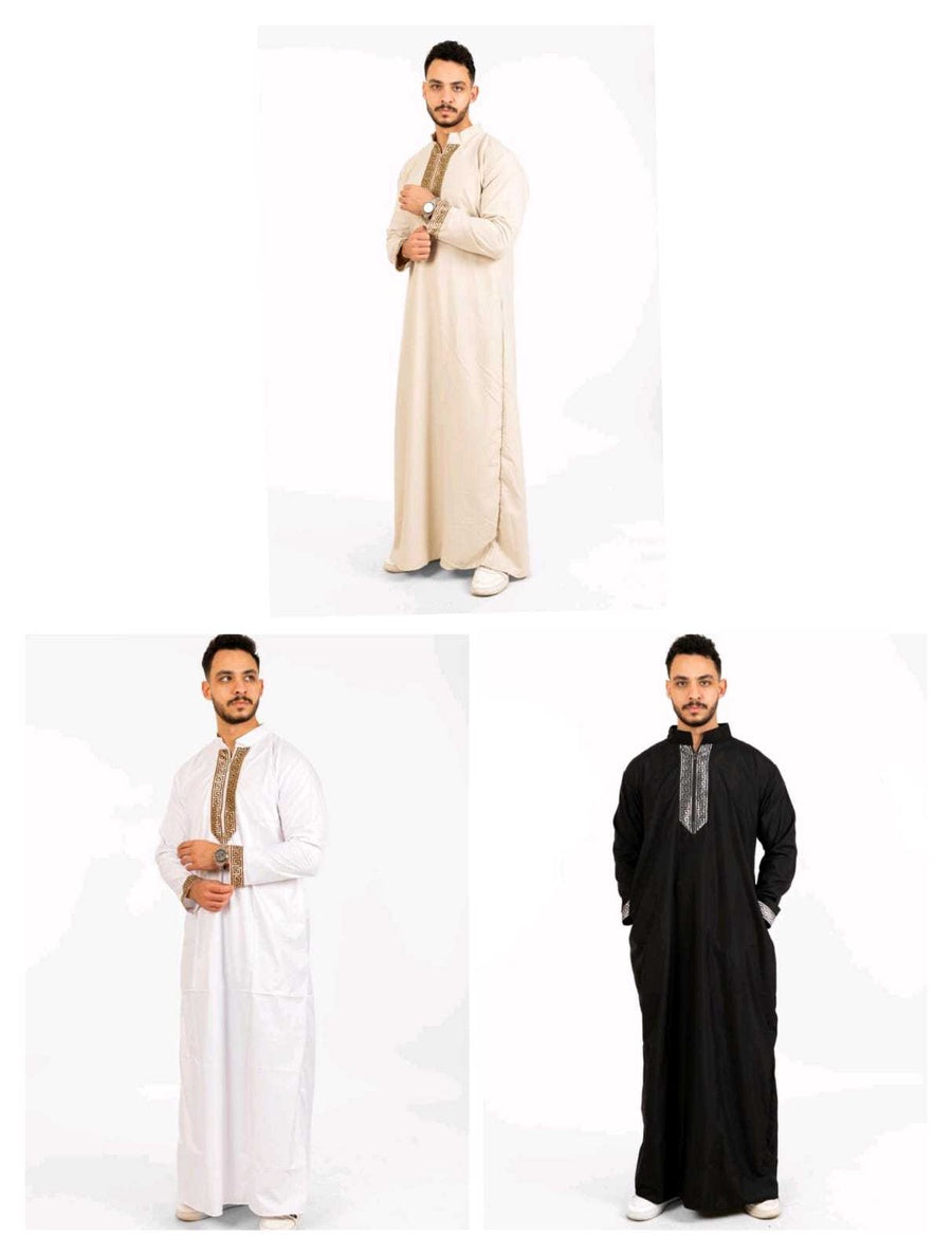 عبايه رجالي ب ياقه