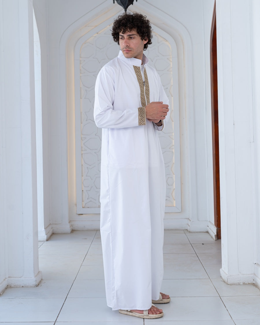 عبايه رجالي ب ياقه