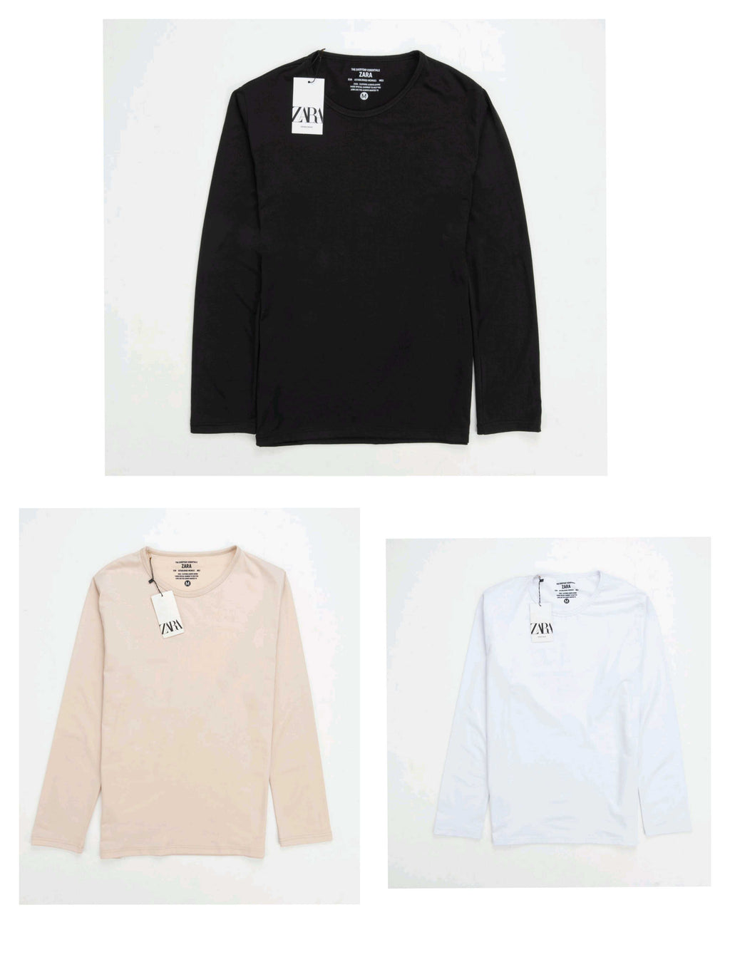 Zara shirt for men NP04 كم باندل 3 قطع  (مخزن 23)