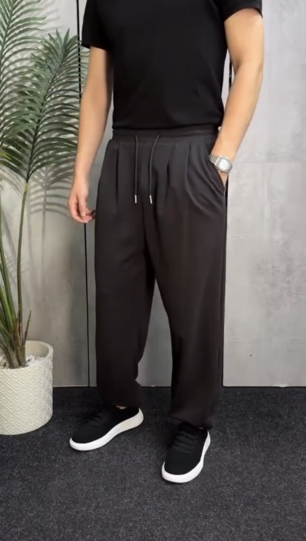 Track Ballon Wide Leg Cotton 100% (مخزن R201)