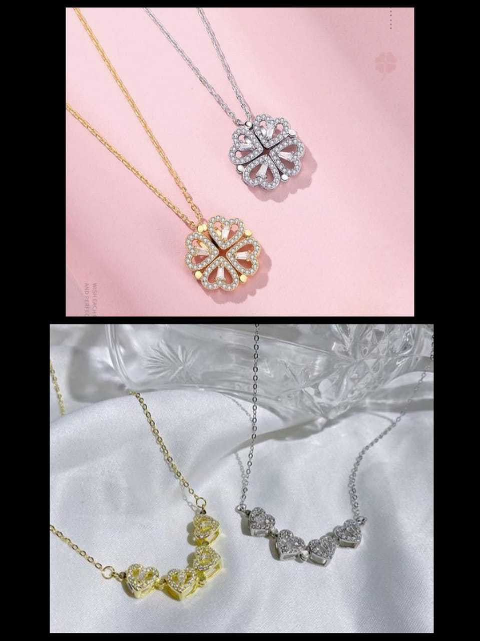 FO17  Lucky & Heart Necklace  (مخزن Y24)