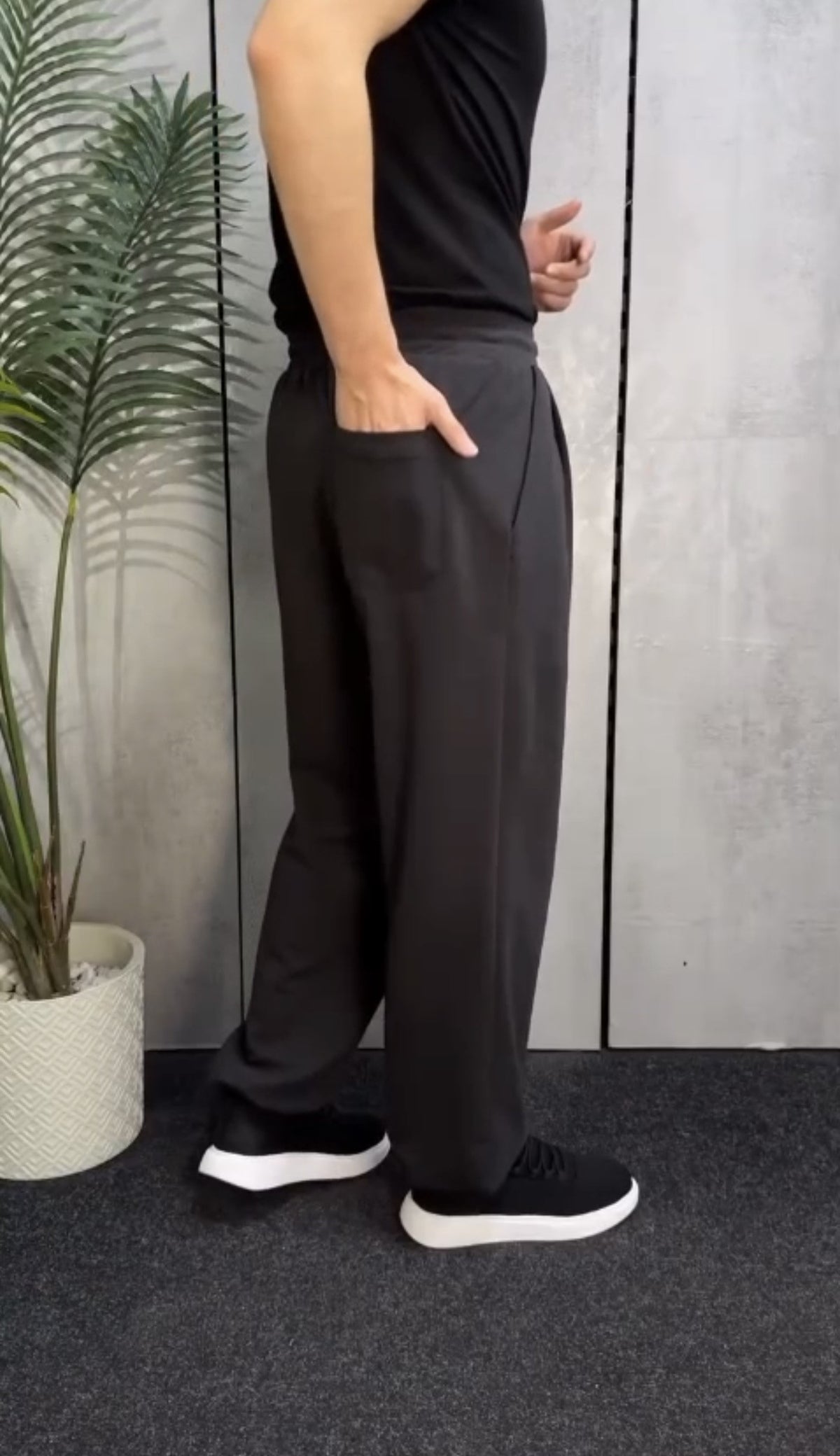Track Ballon Wide Leg Cotton 100% (مخزن R201)