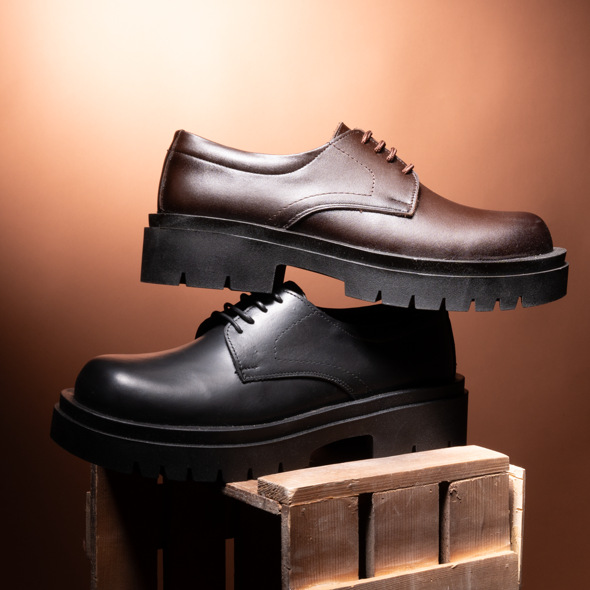 Chunky Derby Shoes J5 (مخزن 400 )