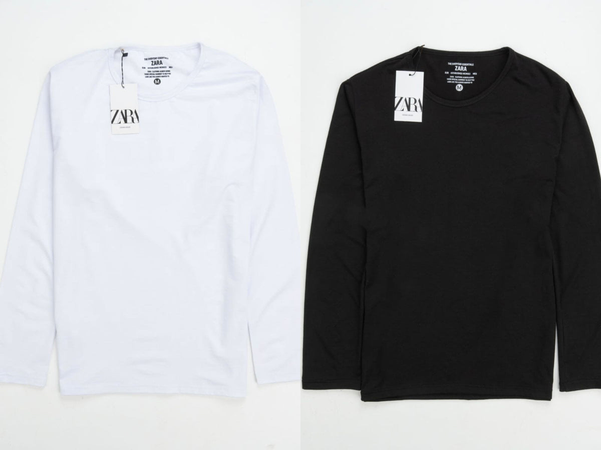 Zara shirt for men NP05 كم باندل قطعتين  (مخزن 23)